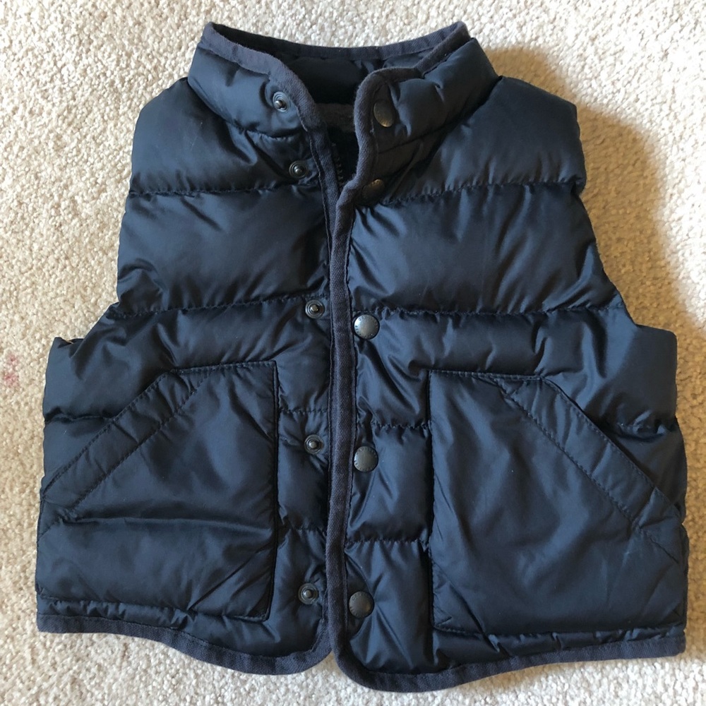 Baby Boy GAP 12-18 month puffy vest EUC